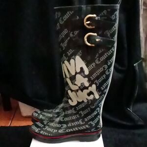 Juicy Couture Black Rain Boots